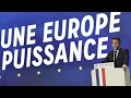 "Notre Europe peut mourir", avertit Emmanuel Macron, qui appelle à "faire des choix maintenant"