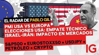 Pablo Gil 🔴MERCADOS EN ALERTA: PMI USA vs EUROPA | Elecciones USA | Tensión Israel-Irán