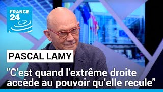 Pascal Lamy : &quot;C&#39;est quand l&#39;extrême droite accède au pouvoir qu’elle recule&quot; • FRANCE 24