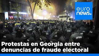 Varios detenidos en una protesta en Georgia entre denuncias de fraude electoral e injerencia rusa