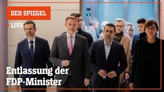 Livestream: Bundespräsident Steinmeier entlässt FDP-Minister | DER SPIEGEL