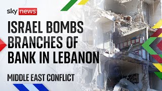 &#39;Heavy night of bombing in Beirut&#39;: Sky&#39;s Alex Rossi reports