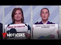 Sheinbaum, Gálvez y Máynez intercambian ataques en el tercer debate presidencial en México