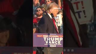 RALLY Trump joins supporters in singing the Star-Spangled Banner at his rally in Butler, Pennsylvania