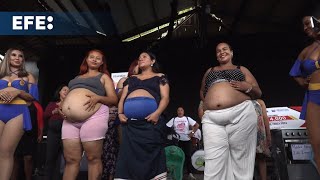 GANA Ana del Pilar Peña, con 32 semanas de embarazo, gana el concurso &#39;La madre panza&#39; en Nicaragua