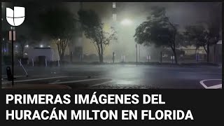 Intensas lluvias y ráfagas de viento: así llegó el huracán Milton a Florida