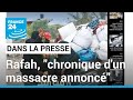 Bombardements israéliens sur Rafah: "Chronique d'un massacre annoncé" • FRANCE 24