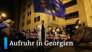 Georgien: Proteste gegen &quot;Russengesetz&quot; dauern an | DW Nachrichten