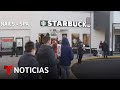 En el 'Red Cup Day' trabajadores sindicalizados de Starbucks reclaman un contrato colectivo