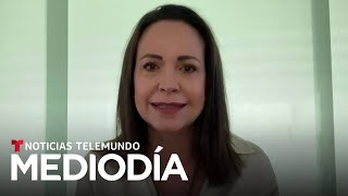 DIA María Corina Machado cree que &quot;cada día estamos más fuertes y el régimen más débil&quot;