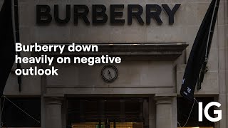 BURBERRY GRP. ORD 0.05P Burberry down heavily on negative outlook
