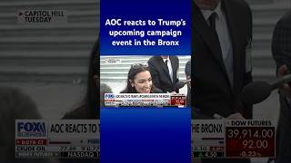RALLY AOC hopes Trump supporters coming to Bronx rally pay ‘hefty congestion tax’ #shorts