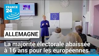 En Allemagne, la majorité électorale abaissée à 16 ans pour les européennes • FRANCE 24