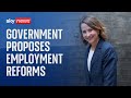 Work and Pensions secretary delivers speech on reforms to Britain's employment system