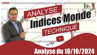 Analyse technique Indices Mondiaux du 18-10-2024 en Vidéo par boursikoter