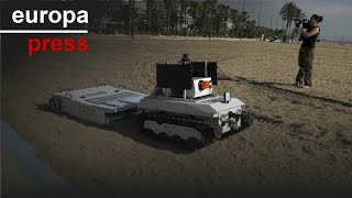 Las playas de València, campo de pruebas de un robot que limpia la arena con IA