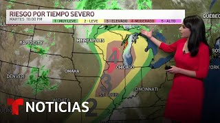Sistema de bajas presiones lleva tormentas severas a Chicago y sus alrededores | Noticias Telemundo