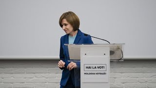 Incumbent Maia Sandu has slim lead in Moldova&#39;s presidential run-off