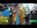 Vague de manifestations contre l’offensive russe en Ukraine à travers le monde