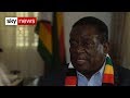Zimbabwe's Emmerson Mnangagwa says he wants to be 'people's leader'