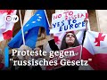 Georgier protestieren gegen Gesetz zu "ausländischen Agenten" | DW Nachrichten