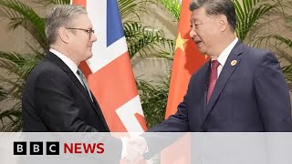 UK Prime Minister Keir Starmer meets China President Xi Jinping at G20 summit | BBC News