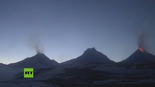 EURASIA GROUPE Filman la erupción del volcán activo más alto de Eurasia