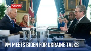 JOE Sir Keir Starmer meets Joe Biden in Washington to discuss support for Ukraine