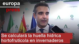 Andalucía calculará la huella hídrica de frutas y hortalizas cultivadas en invernaderos