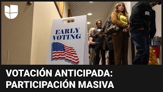 Voto anticipado sigue rompiendo récords en EEUU: Texas y Florida han participado masivamente