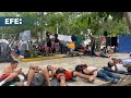 Asociaciones civiles proveen alimentos a caravana de 3,000 migrantes en México