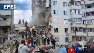 Asciende a seis el número de muertos por derrumbe de un edificio en Bélgorod tras ataque