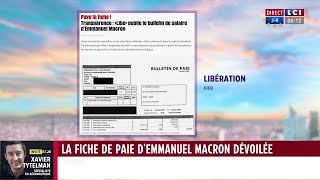 La fiche de paie d&#39;Emmanuel Macron dévoilée