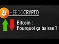 Bitcoin : Pourquoi ça baisse ?