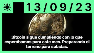 BITCOIN Bitcoin sigue cumpliendo con lo que esperábamos para este mes. Preparando el terreno para subidas.
