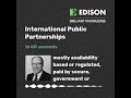 International Public Partnerships in 60 seconds