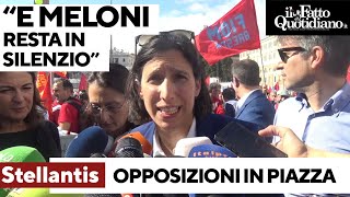 Opposizioni in piazza con gli operai: &quot;Stellantis? Governo assente, Meloni convochi Tavares&quot;