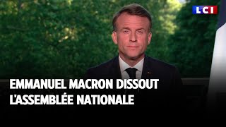 🔴 Emmanuel Macron dissout l&#39;Assemblée nationale