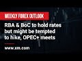 Weekly Forex Outlook: 02/06/2023 - RBA & BoC to hold rates but might be tempted to hike, OPEC+ meets