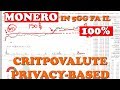 MONERO fa il 100% in 5gg! Criptovalute Privacy-based: perchè tutti le vogliono ora?