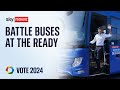 Major parties launch their battle buses as Starmer refuses to comment on Abbott | General Election