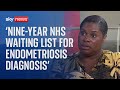 NHS waiting lists: Endometriosis sufferers wait almost nine years for diagnosis, says charity