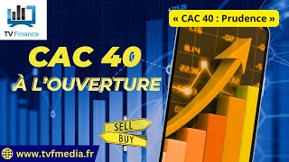 CAC40 INDEX Hervé Dupré : « CAC 40 : Prudence »