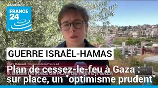 Plan de cessez-le-feu à Gaza : sur place, un &quot;optimisme prudent&quot; • FRANCE 24
