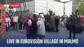 Watch live: Eurovision village in Malmo as second dress-rehearsal gets underway