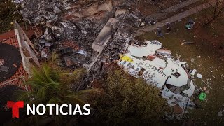 La caída de un avión de pasajeros en Brasil no produjo víctimas en tierra