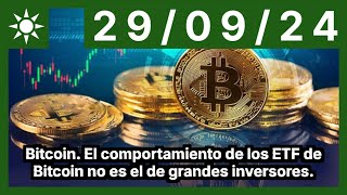 BITCOIN Bitcoin. El comportamiento de los ETF de Bitcoin no es el de grandes inversores.