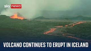 Watch live: Iceland volcano continues to erupt on the Reykjanes Peninsula