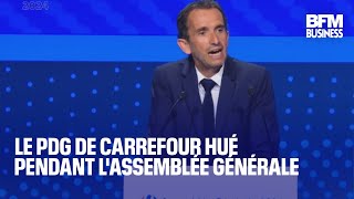 CARREFOUR Le PDG de Carrefour hué pendant l&#39;Assemblée générale