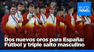 España consigue dos nuevos oros olímpicos: Fútbol masculino y triple salto masculino